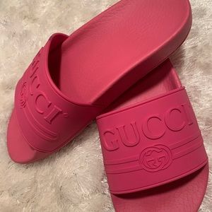 COPY - Pink Gucci Slides